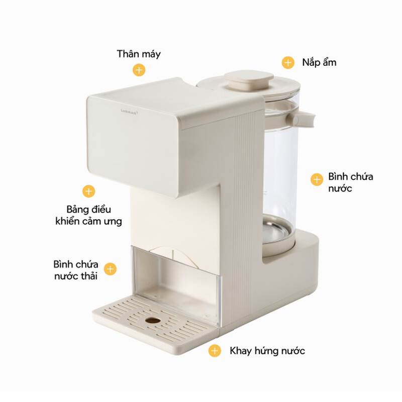 M&aacute;y Đun Nước Pha Sữa Chuẩn Nhiệt & Giữ Ấm 48H LocknLock 2L Cho Mẹ V&agrave; B&eacute; - EJK586IVY, , large image number null